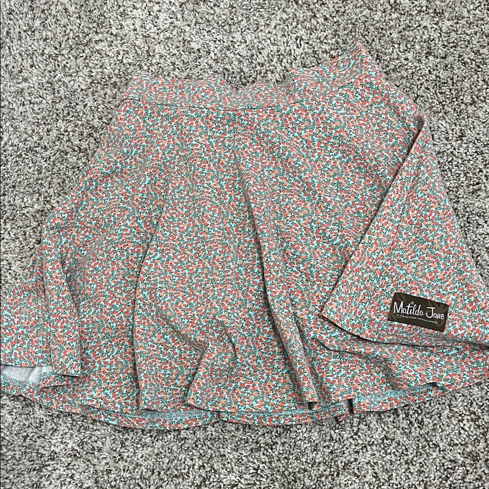 Matilda Jane Coral and Mint Patterned Skort